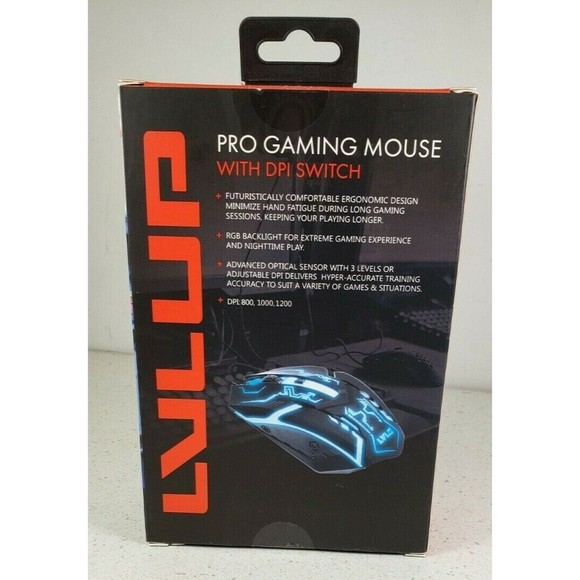 LVLUP LU737 Pro Gmng Ms, Computer Gaming Mouse (Colored) Lighting Mouse - Picture 3 of 8